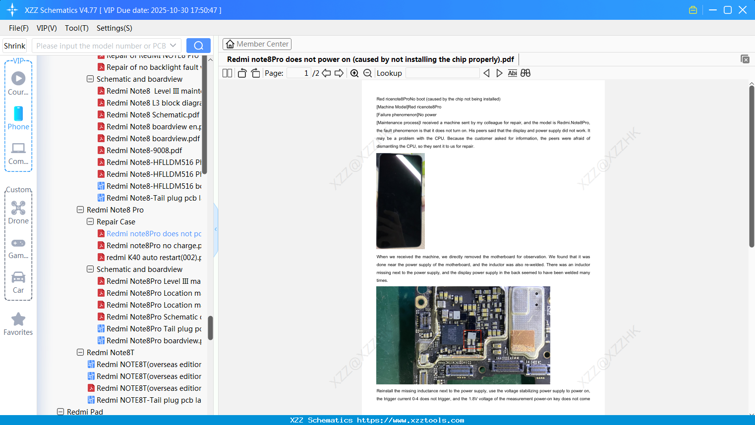 Xiaomi Redmi Note8Pro Does Not Power On (caused By Not Installing The Chip Properly)